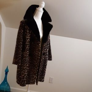 Penny lane cheetah print faux fur